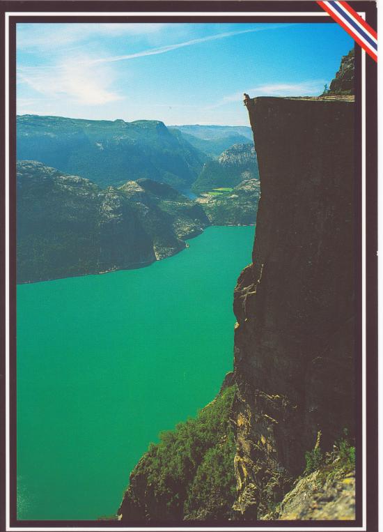 Preikestolen (The pulpit) in the Lysefjord, Rogaland