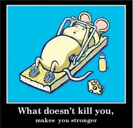 What does not kill you, makes you stronger