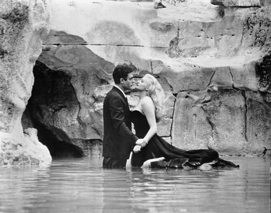 It was a moment that marked a turning point in postwar Europe: Anita Ekberg wading through the Fontana di Trevi in Federico Fellini's film La Dolce Vita, as improbably voluptuous as the fountain itself. La Dolce Vita was shot in 1960, and while Ekberg's l