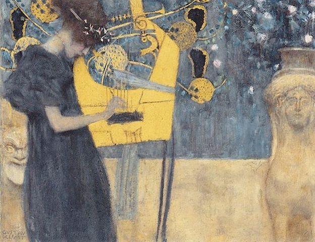 Woman in Black Gustav Klimt