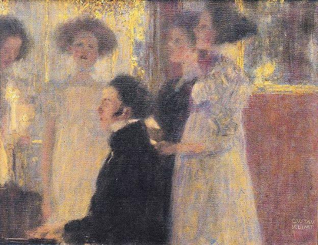 Schubert and Klavier, 1896 Gustav Klimt