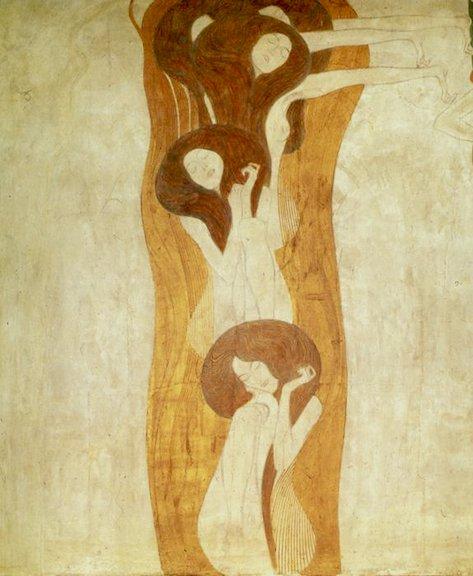 The Longing for Happiness Finds Repose in Poetry, 1902 Gustav Klimt