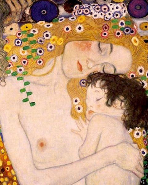 Mother and Child  detail from The Three Ages of Woman Gustav Klimt